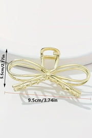 Gold Bowknot Shape Claw Clip