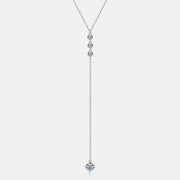 1.3 Carat Moissanite 925 Sterling Silver Drop Necklace