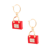 Red Boutique Handbag Hoops