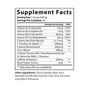 Iris Cosmetics - Pre-Workout Supplement, Fruit Punch (204g, 7.1oz)