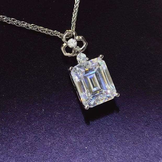 5 Carat Moissanite 925 Sterling Silver Necklace