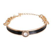 Black Greek Medallion Choker -Heavy