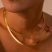 18K Gold-Plated Double Layered Necklace