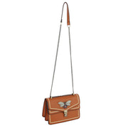 Brown Bee Dual Compartment Shoulder Bag