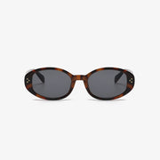 Polycarbonate Frame Oval Sunglasses