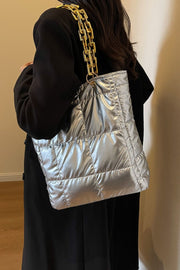 Bubble Texture Chain Handbag