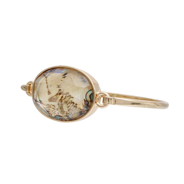 Opal Marbled Oval Bangle