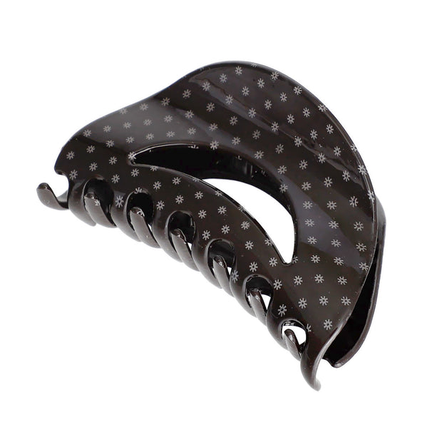 Black Polka Dot Medium Claw Clip