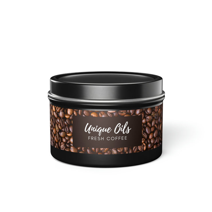 Unique Oils - Fresh Coffee Tin Candle