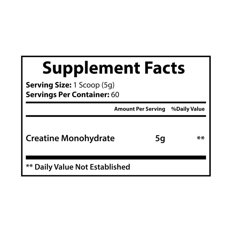 Iris Cosmetics - Creatine Monohydrate Supplement (300g, 10.58oz)