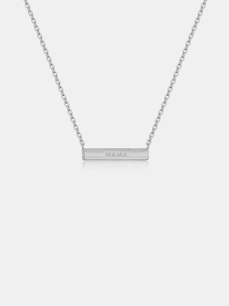 925 Sterling Silver Bar Necklace