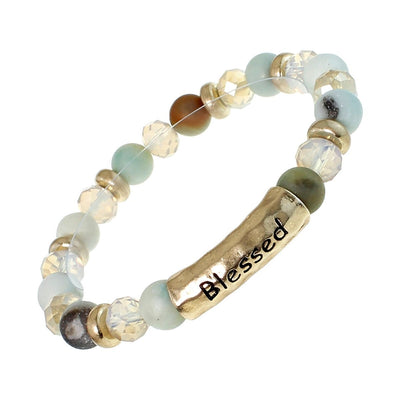 Multi Natural Stone Blessed Bracelet