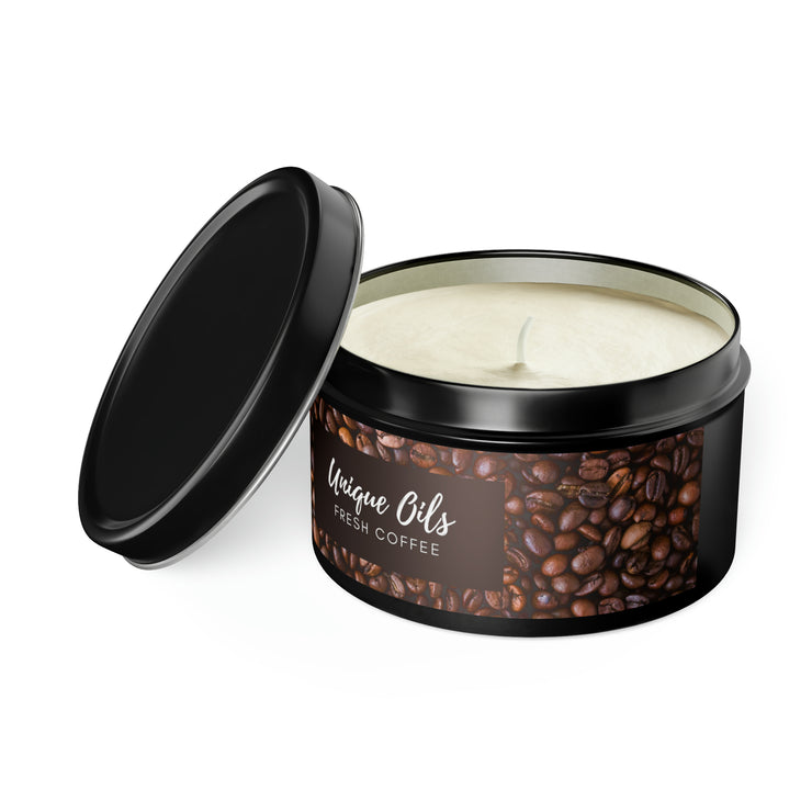 Unique Oils - Fresh Coffee Tin Candle