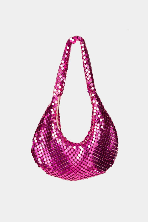 Fame Sequin Disc Handbag