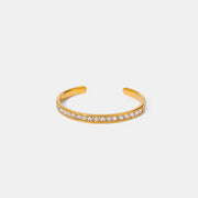 Stainless Steel Inlaid Zircon Bracelet