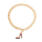 Bling Boutique High Heel Pink Necklace