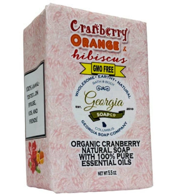 Cranberry Orange Hibiscus 100% All-Natural Bar Soap