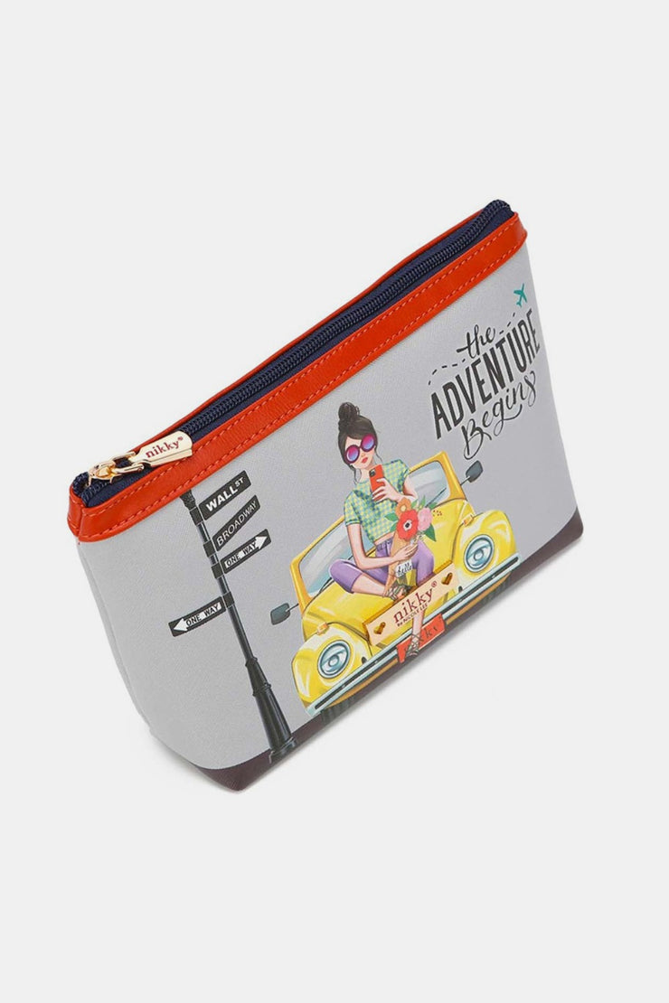 Nicole Lee USA Printed Large Cosmetic Pouch