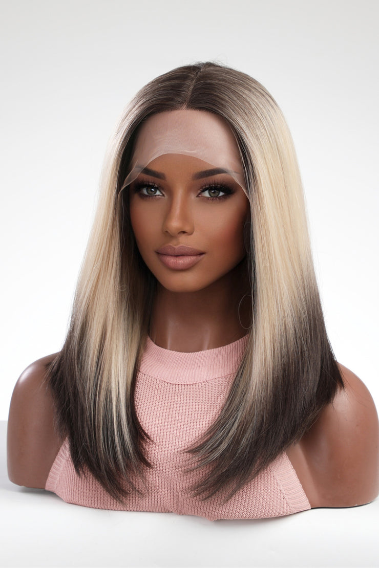 13*2" Lace Front Wigs Synthetic Long Straight 16" 150% Density