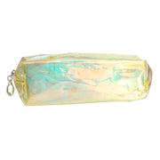 Gold Shiny Transparent Cosmetic Pouch