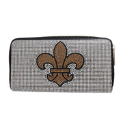 Rhinestone Fleur de Lis Wallet