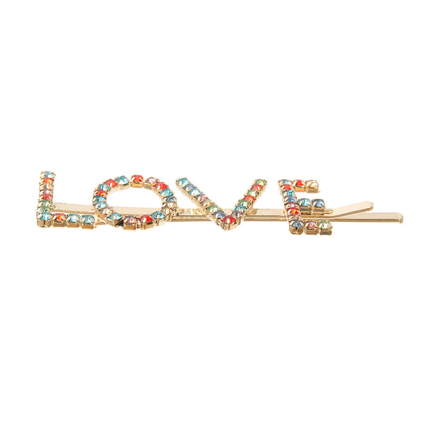 Multi Color LOVE Bobby Pin