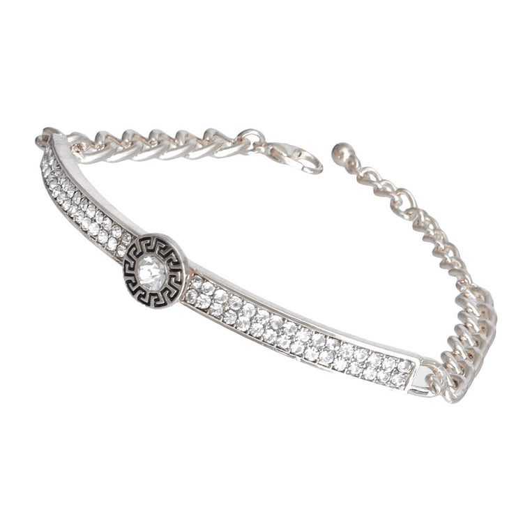 Silver Chain Bangle - Bespoke Half Chain