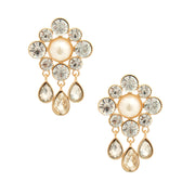 Gold Antique Flower Studs