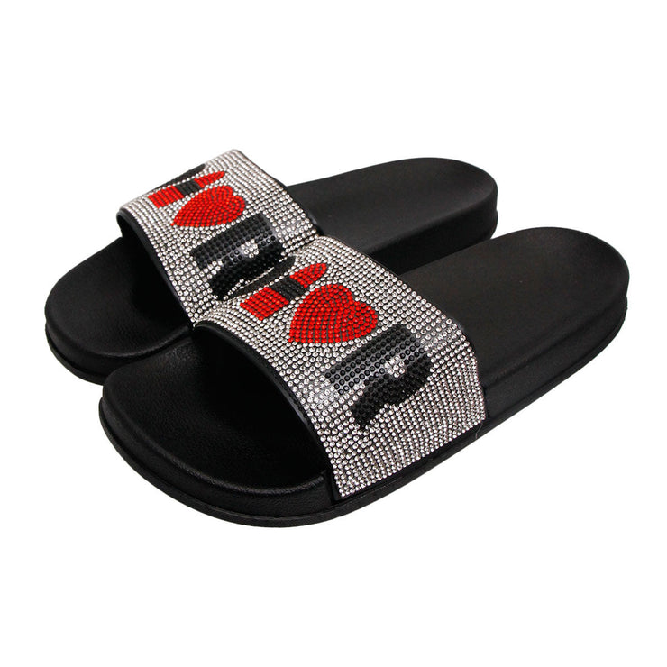 Size 10 Silver D Designer Slides