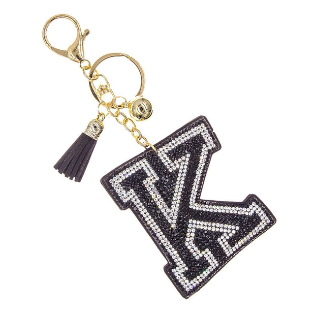 K Black Keychain Bag Charm