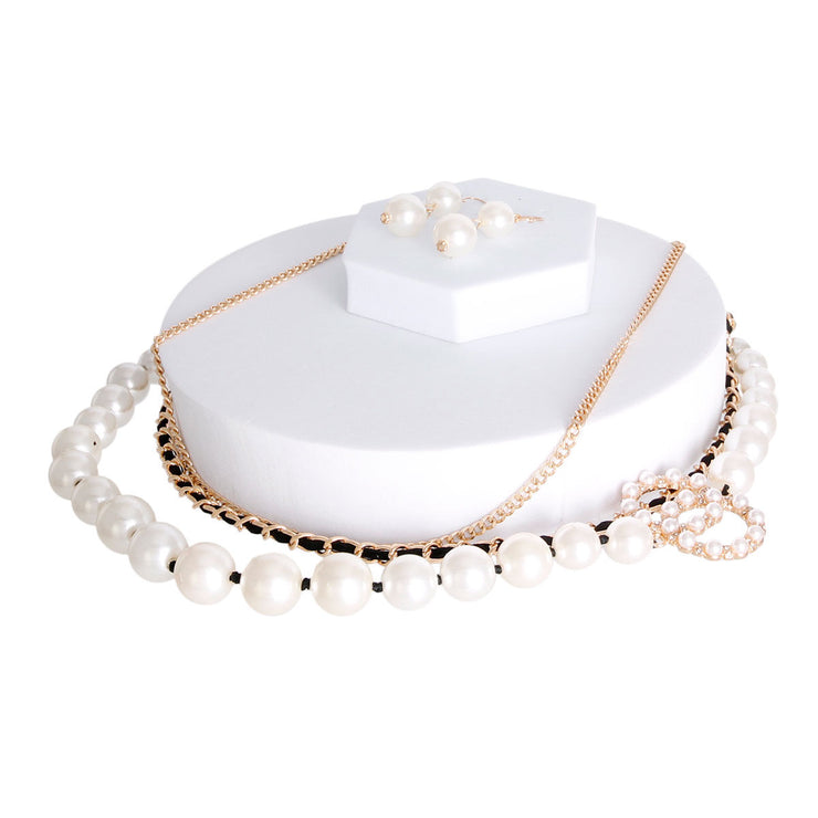 Lustrous Layered Pearl Necklace - Bespoke Dupe