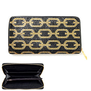 Black and Gold Rhinestone Wallet