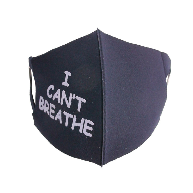 Gray Print I CAN'T BREATH Mask