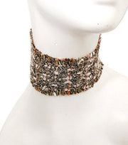 Textured Tweed Choker