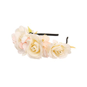 Ivory Fabric Flower Headband