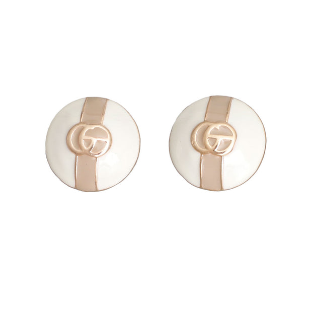 Ivory Elegance Dome Studs - Bespoke Style