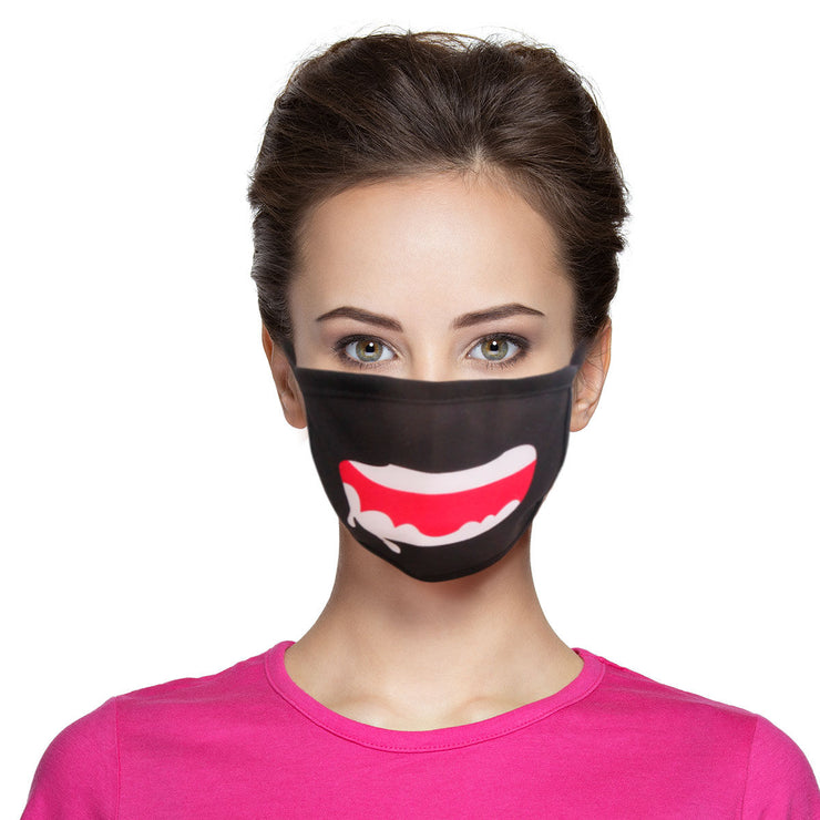 Black Drooling Mouth Mask