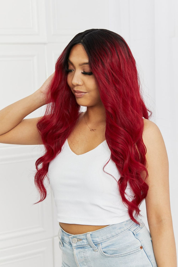 13*2" Lace Front Wigs Synthetic Wave 24" 150% Density