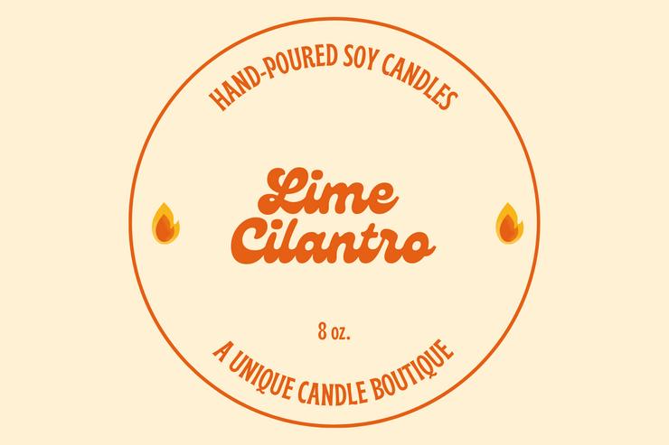 Lime Cilantro Candle - 8 oz - A Unique Candle Boutique