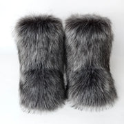 Women's Winter Snow Boots - Outdoor Luxury with Faux Fox Fur, Plush Warmth, and Fashionable Platform Design