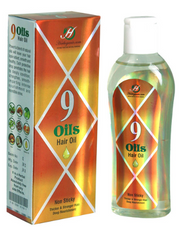 Unique Oils - 9 Oils Herbal Hair Oil 5.3 oz