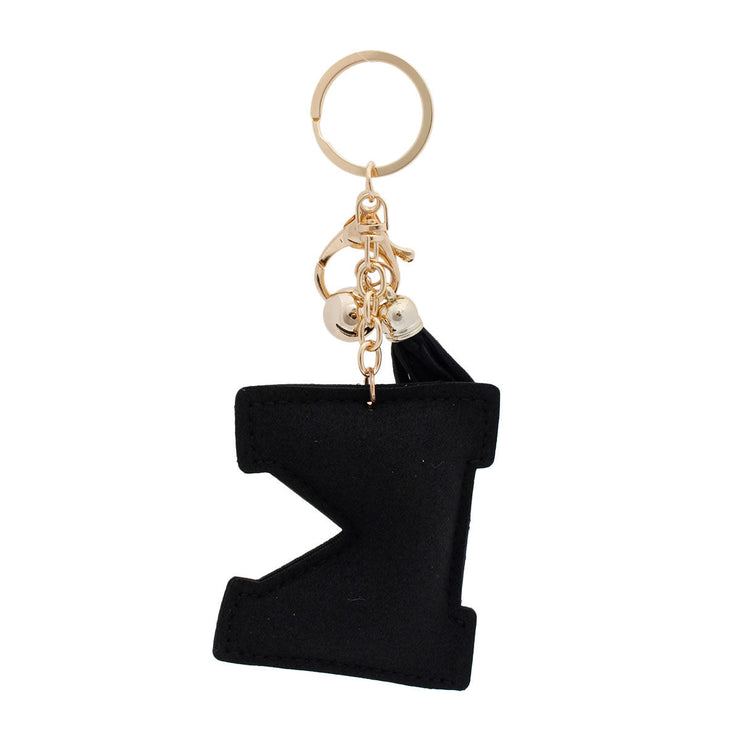 K Black Keychain Bag Charm