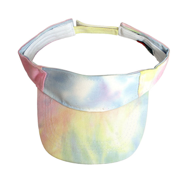 Rainbow Tie Dye Visor Hat