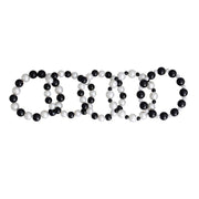 Black White Pearl Bracelets 5 Pcs