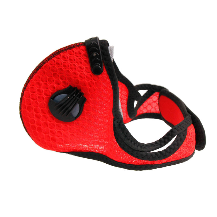 Red Exhalation Valve Sport Mask