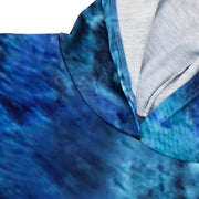 1XL Blue Tie Dye Hoodie Set