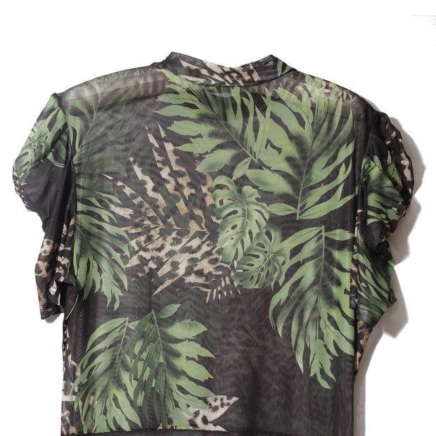 1XL Mesh High-Low Leaf Top