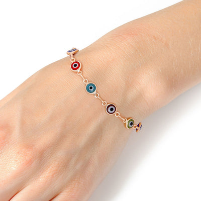 Multi Color Evil Eye Bracelet