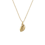 Matte Gold Football Necklace