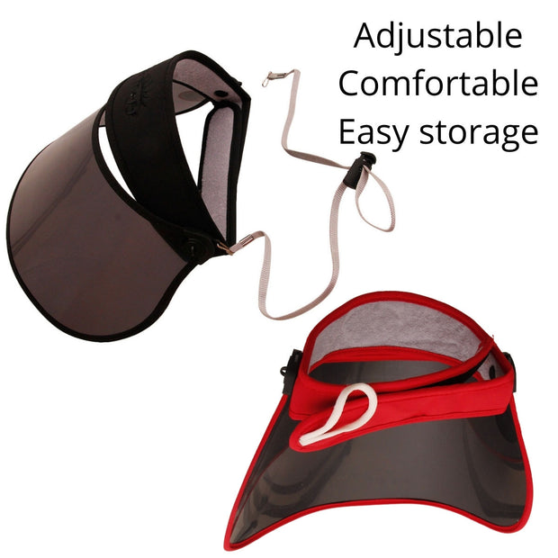 Red Face Shield Visor UPF50+